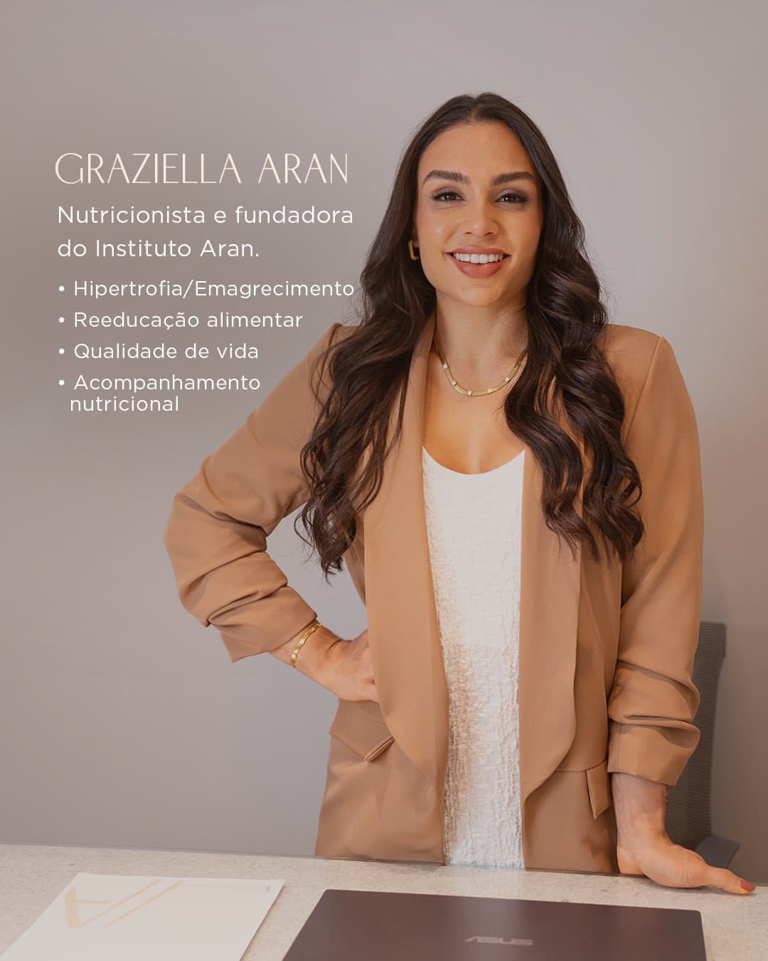 Graziella Aran, nutricionista e fundadora do Instituto Aran